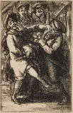 John Sloan, Calf Love, etching, 1916