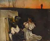 Frank von der Lancken, The Tomb of Lazarus, oil on canvas