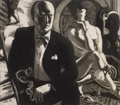David Bumbeck, Max Beckmann, etching and aquatint, 1985