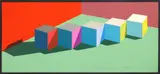Ronald Davis, Untitled, silkscreen in colors, 1974