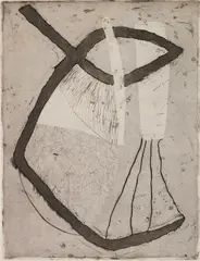 John Ferren, Untitled, etching and aquatint, matted and