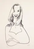 Al Hirschfeld, Brett Butler, lithograph