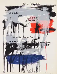 Michael Goldberg, Odes, silkscreen in colors, 1961