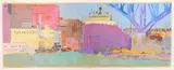 Phyllis Seltzer, Samsel & Seagulls, pastel on paper