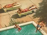 Art Werger, Daydream, etching and aquatint in colors, 1991