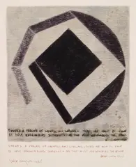 Babe Shapiro, There's a feelin of sadness, acrylic on paper, 1985