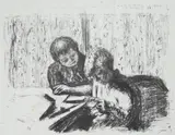 Pierre Bonnard, La Lettre, lithograph, ca. 1925