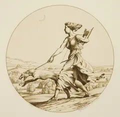 Stephen Gooden, Diana, engraving, 1940