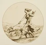 Stephen Gooden, Diana, engraving, 1940