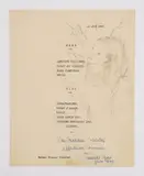 Mariette Lydis, Young Woman, graphite and brown pencil on paper, 1949