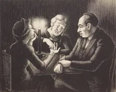 Harold Anchel, 'Fortune Teller lithograph, lithograph