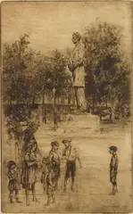 Paul Ashbrook, Abraham Lincoln Monument, etching