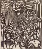 Jolán Gross-Bettelheim, Imperialism, lithograph, ca. 1945