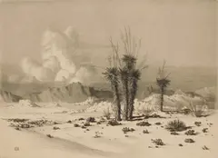 Evening, Arizona by George Elbert Burr, etching and drypoint, 1930, offered Dec 2024