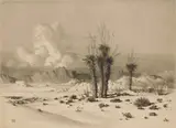 George Elbert Burr, Evening, Arizona, etching and drypoint, 1930
