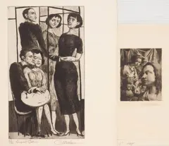 Dupont Latin & Trio 2 etching by 2 Federico Castellon, etching, offered Dec 2024