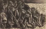 Isaac Friedlander, Perpetuum Mobile, woodcut, 1938