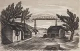 Albert William Heckman, Cross Roads, aquatint