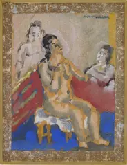 Three Women by Max Weber, gouache on paper, offered Dec 2024