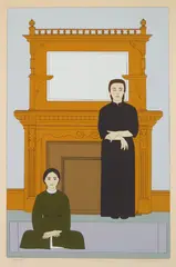 Will Barnet, Reflection, silkscreen in colors, 1971