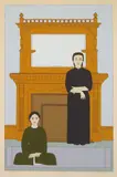 Will Barnet, Reflection, silkscreen in colors, 1971