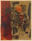 Guillaume Corneille, Jeux d'ete, lithograph in colors, 1960