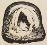 Nathan Oliveira, Variations on a Head II, lithograph, 1964
