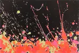 Walasse Ting, Fireworks, lithograph in colors, 1973