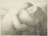 George Tooker, The Lovers, lithograph