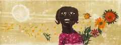 Walter H. Williams, Marguerite, linocut in colors, 1961