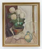 Emil Armin, Still- Life with Flowers, oil on canvas