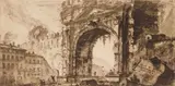 Giovanni Piranesi, Arco di Rimini etching, etching