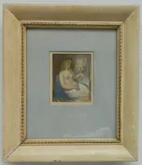 Stephen Csoka, Seated Nude, watercolor on paper, ca. 1940