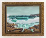 Ray Grathwol, Seascape, oil on board