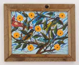 Gesner Abelard, Birds in Tree, oil on board