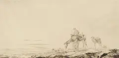 Changing Pastures by Edward Julius Detmold, etching, ca. 1926, offered Aug 2024