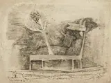 Johnny Friedlaender, Le Betes, etching and aquatint, 1953