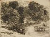 Francis Seymour Haden, Kenarth, etching, 1864