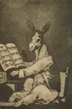 Francisco Goya, Asta Su Abuelo, aquatint, from ''Los Caprichos'', later printing