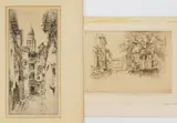 John Taylor Arms, -A Tower of Saint Front, Perigneux-, etching, 1928