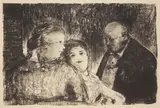 George Bellows, Family, lithograph, 1916