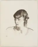 George Bellows, Miss Tate, lithograph, 1921