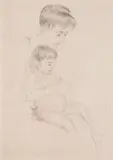 Mary Cassatt, The Manicure, drypoint, ca. 1908, posthumous printing