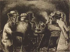 Edward Ferguson, Politics, lithograph, 1937