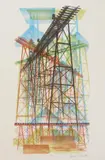 Edwin L. Fulwider, Trestles of Ophir (#1), lithograph in colors, 1949