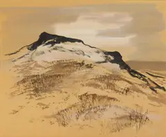 Carl Gaertner, Sand Dunes, watercolor on paper, 1944
