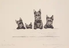 Marguerite Kirmse, Over the Top, etching