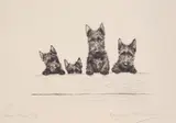 Marguerite Kirmse, Over the Top, etching