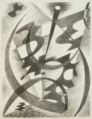 Medard Klein, Untitled, Lithograph #5 lithograph, 1945
