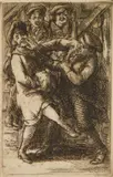 John Sloan, Calf Love, etching, 1916